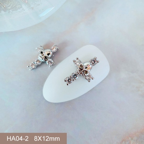 HA04-2   10pcs/lot Halloween Skull Nail Art