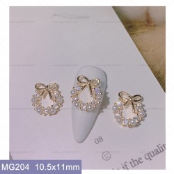 MG204   10pcs/lot Christmas Wreath Nail Art