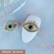 MG225  10pcs/lot Devil's Eye Zircon Nail Art