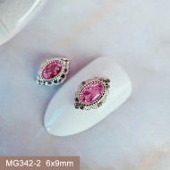 MG342-2  10pcs/lot Oval Zircon Nail Art