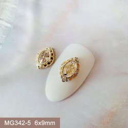 MG342-5  10pcs/lot Oval Zircon Nail Art