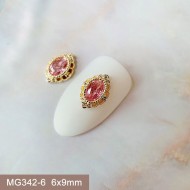 MG342-6  10pcs/lot Oval Zircon Nail Art