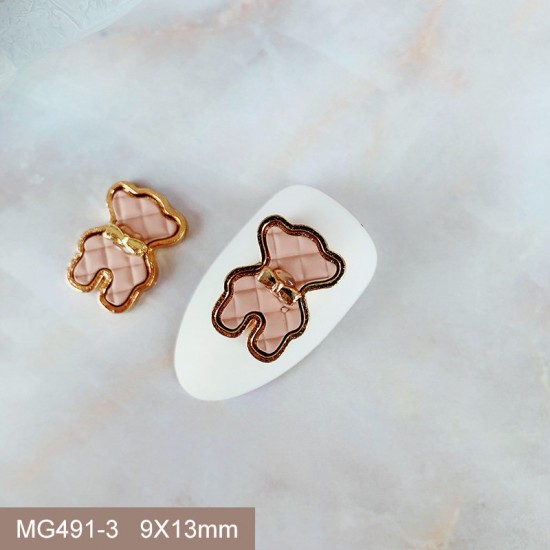 MG491-3   10pcs/lot Tous Bear Nail Art