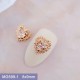 MG599-1  10pcs/lot Heart Zircon Nail Art