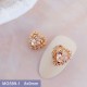 MG599-1  10pcs/lot Heart Zircon Nail Art